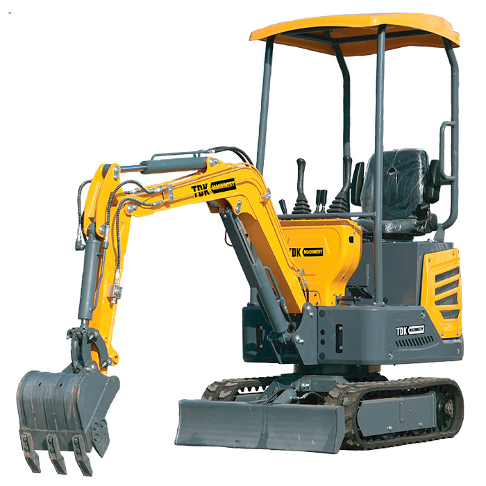 mini excavadora sobre orugas de 1200 kg