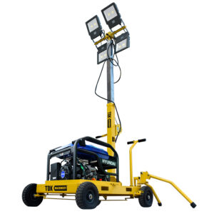 Torre de Luz Móvil Tipo Remolque Con Generador HYUNDAI 6.0 kW